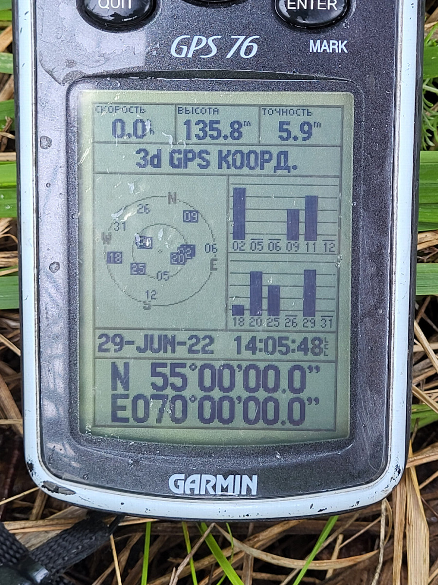 GPS reading