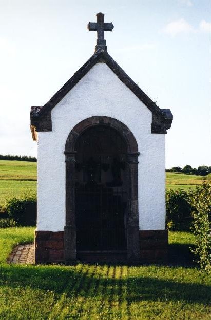 Religious kiosk at the intersection nearby