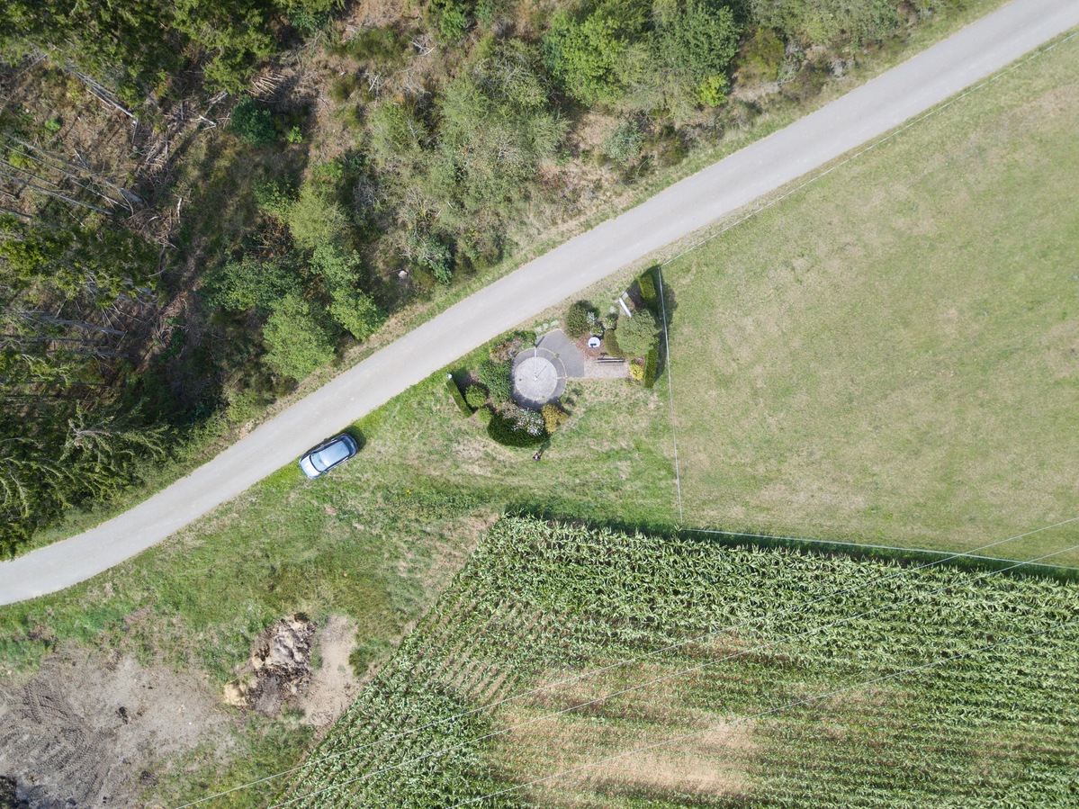 Looking down on the point from 50m above