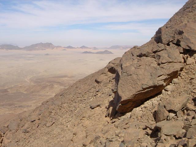 A view to the North, Egypt to the right, Libya to the left.