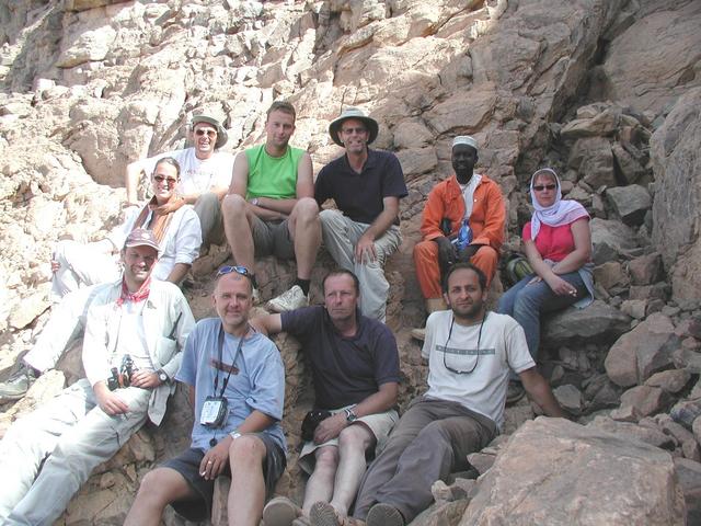 The team, sandal climbing brigade to the front!