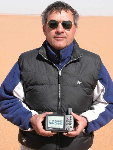 Massimo with the GPS receiver