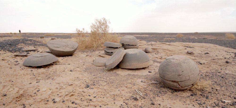 Stone balls nearby