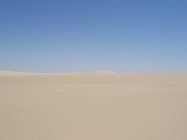 North view - View along the Libyan-Egyptian border