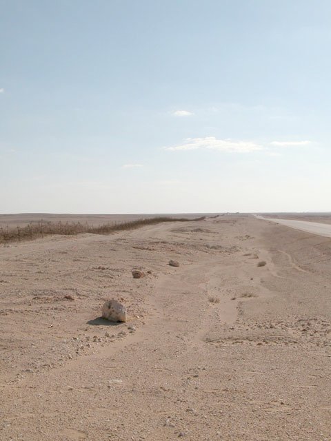 Wire enclosure along the road