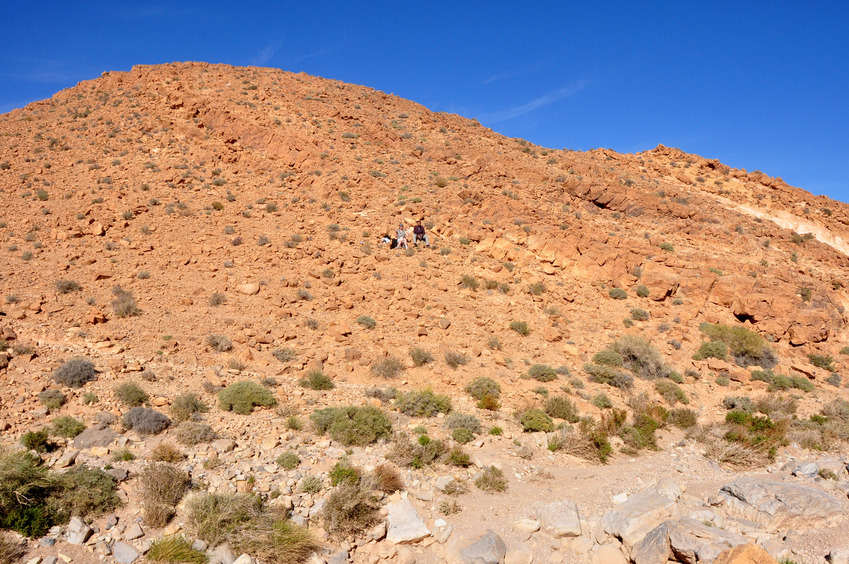 View toward North with Dominique and Abdikrime at the point