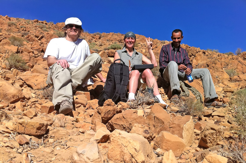 Claude, Dominique and Abdikrime at the point