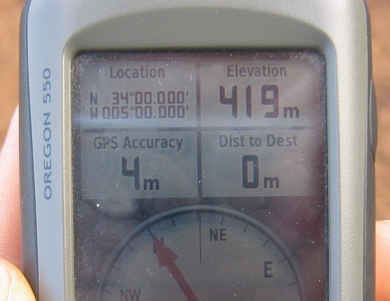 GPS reading