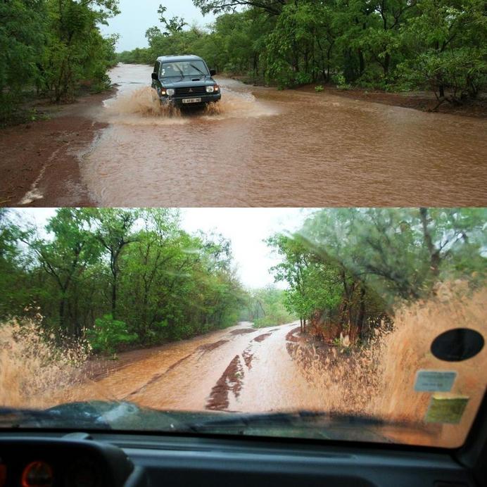 The track turned into a river of mud