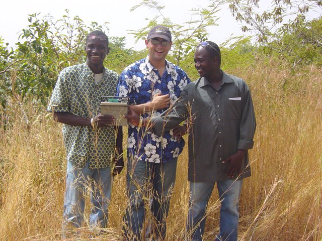 The great team: Oussman, me, Papi, and the radio