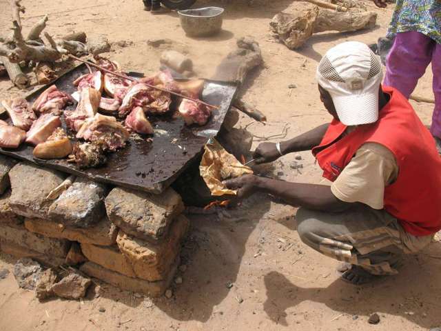 Roasting pork