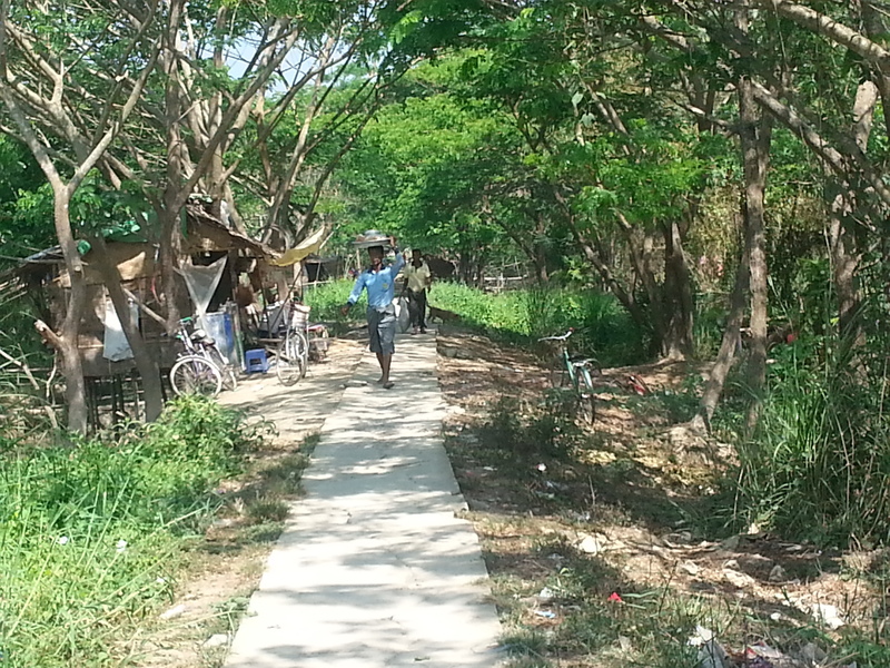 Concrete paths to within 200 metres of the CP - progress