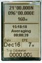 #6: GPS receiver display at the degree confluence