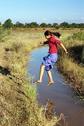 #7: Ma Aye Aye Aung is taking one of the obstacles