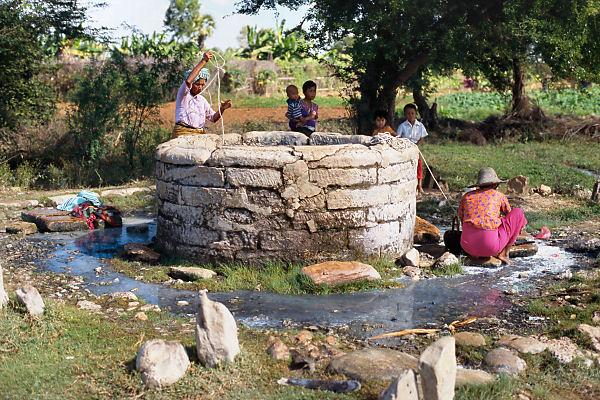 A well near the degree confluence