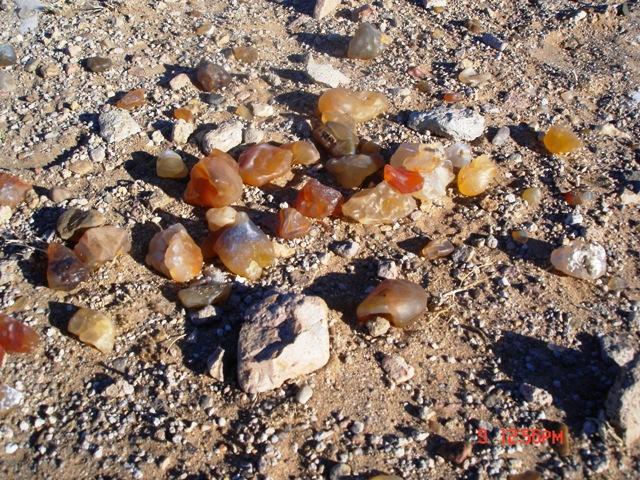 Coloured stones