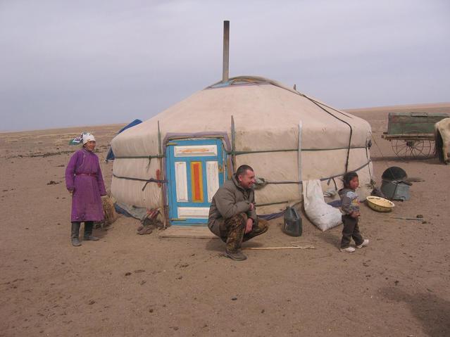 возле юрты /Near the yurt