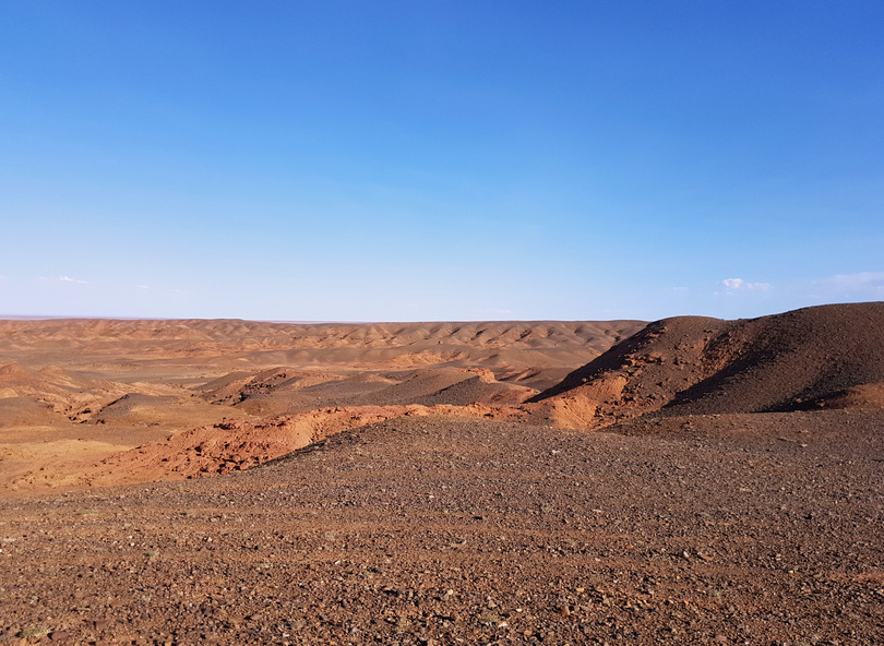 View South: "Flaming Cliffs"