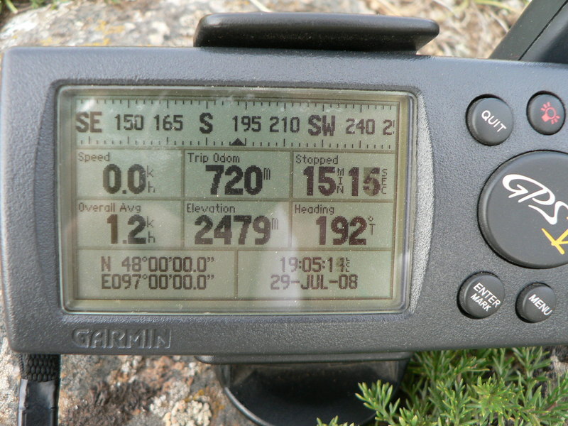 GPS reading