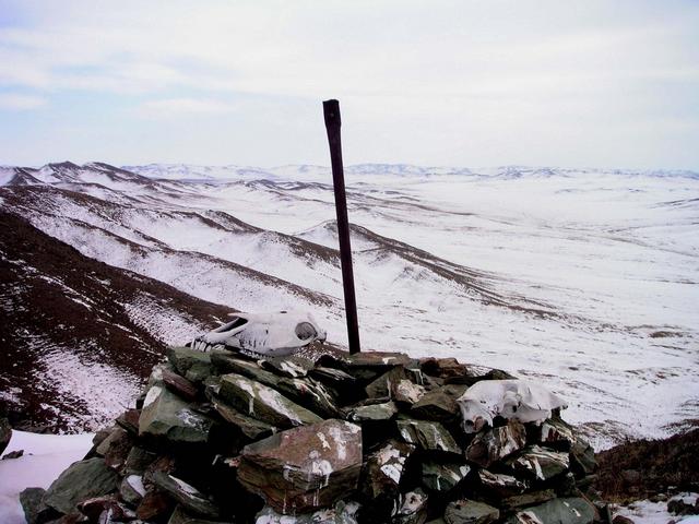 View from nearby hill