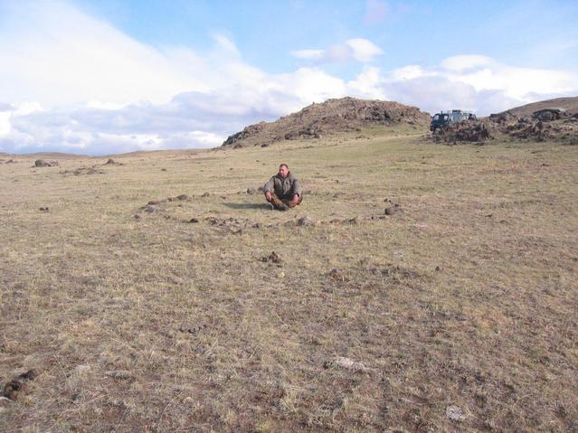 на месте юрты / On the spot of a yurt