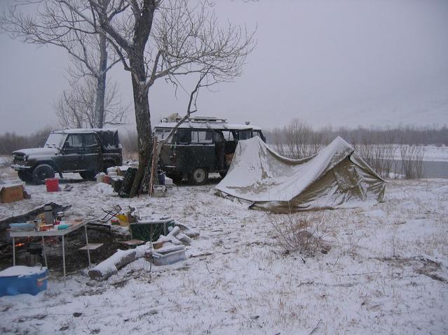 утро на реке Омон-гол /  Morning on the Omon-gol river