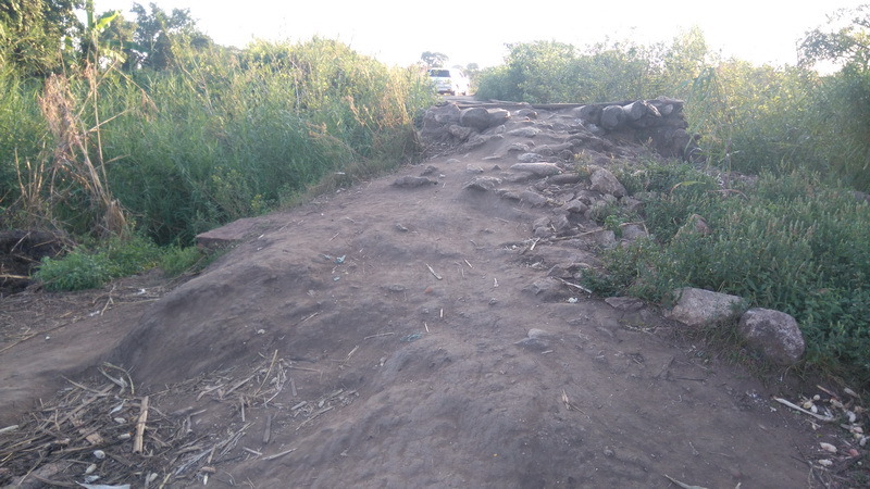 The same bridge - 1 km from the point