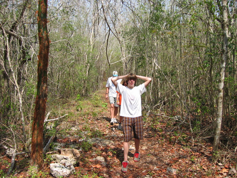 Heading out on trail