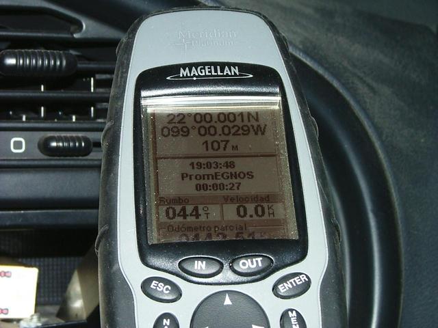 GPS Ni siquiera tuve que bajarlo de la camioneta