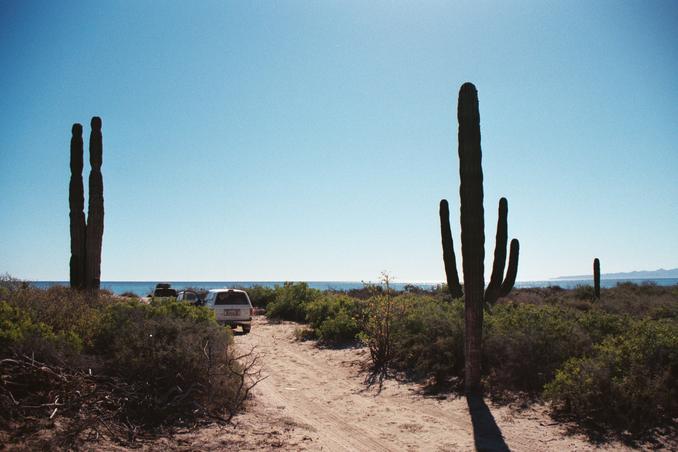 End of the road to Playa Santines