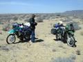 #2: Motorcycles parked near the confluence