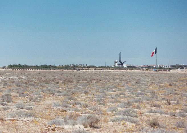 View west, confluence in foreground