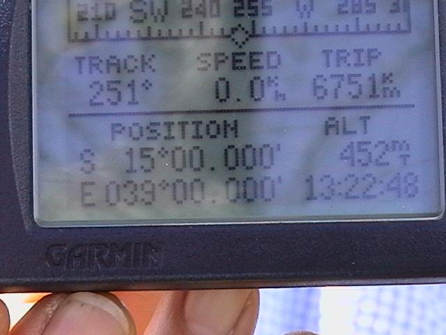 Close-up of GPS