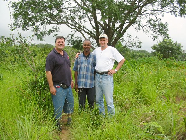 Helmut, Matthew and Armin near the Confluence