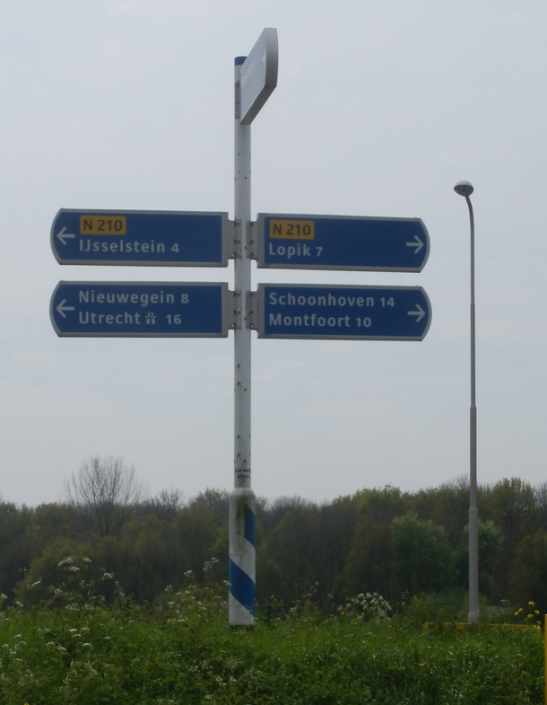 Traffic Sign at the Roundabout