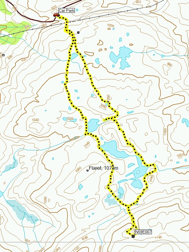 Garmin track log: Take the westerly route!