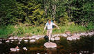 #3: Exiting the dense forest, crossing the creek