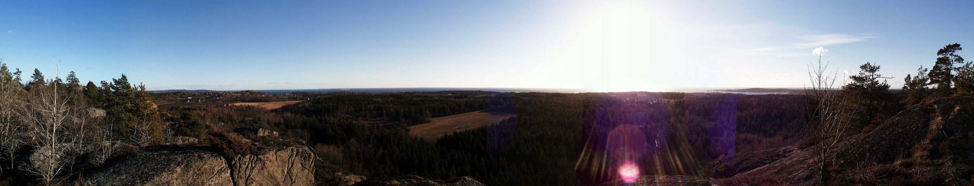 180-degree panoramic view from Haugane