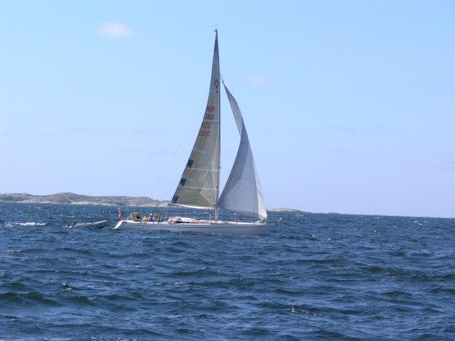 Sailboats pass less than half a mile away all day (West view)