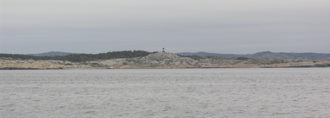 Painted stone cairn are still used as sea markers