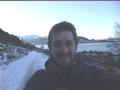 #3: Me, on the logging track. The Hardanger Fjord in the background.