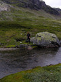 #3: Tone getting ready to ford one of the confluence area streams