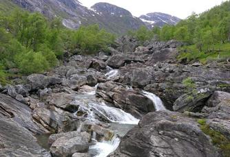 #1: Nearly dry river below the main hydro-electric power dam