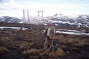 #7: Hans, Standing on top of the confluence with the mountains of Gravdalshalsen behind him.