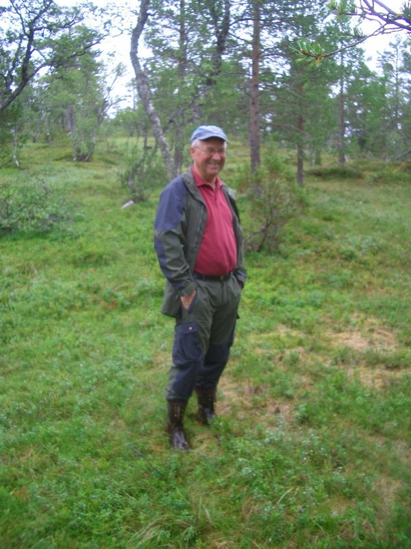 Mr. Kjell Krokan at his first confluence point