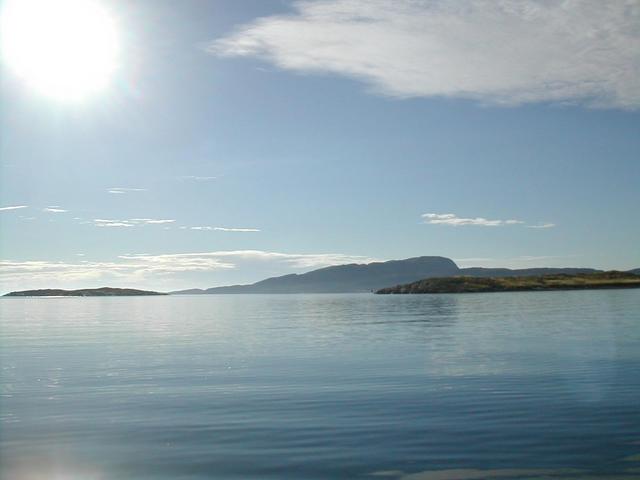 Looking west from the confluence