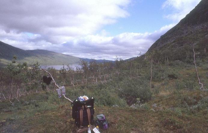 Lunch break near the base of Getsklumpen, 300m away from CP