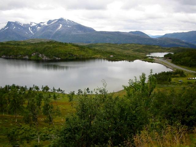 Lukttindan, west of the confluence, seen from E6 road