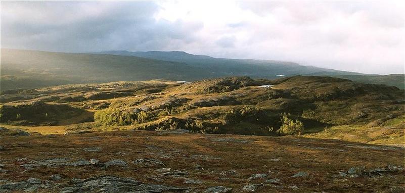 view in direction northwest over the confluence