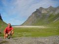 #6: Daniel in the confluence area with the huge sand beach in the background